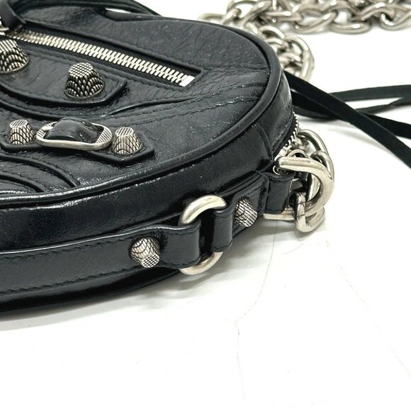 BALENCIAGA 722781 Luca Goal Heart Chain Bag Crossbody Shoulder Bag - Picture 12 of 14